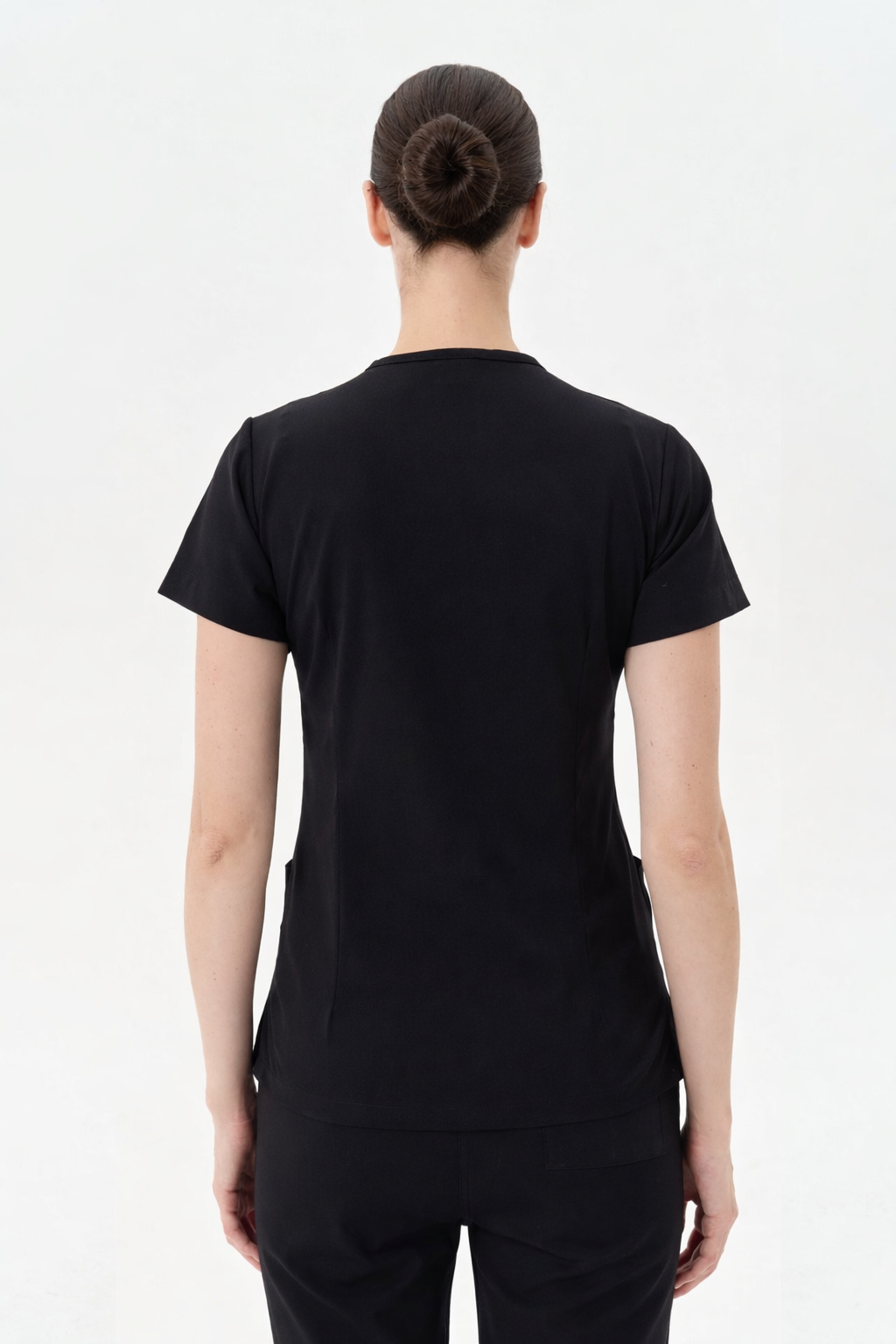 Secundus Black V-Neck Women&