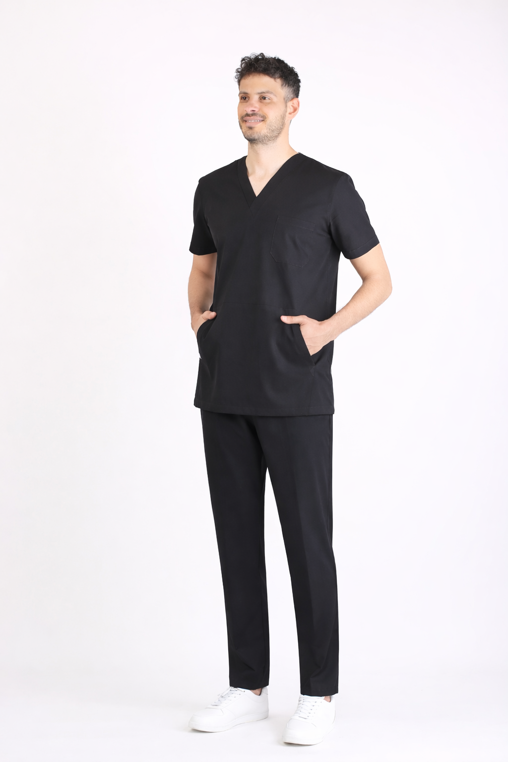 Secundus Black V-Neck Men&