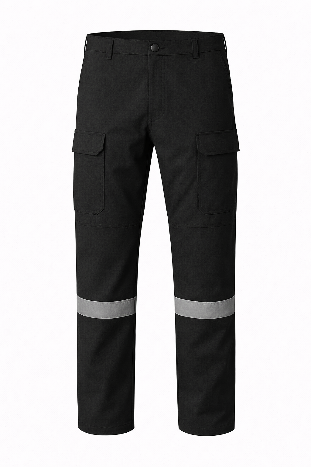 Black Reflective Multi-Pocket Work Trousers | Mole Uniform
