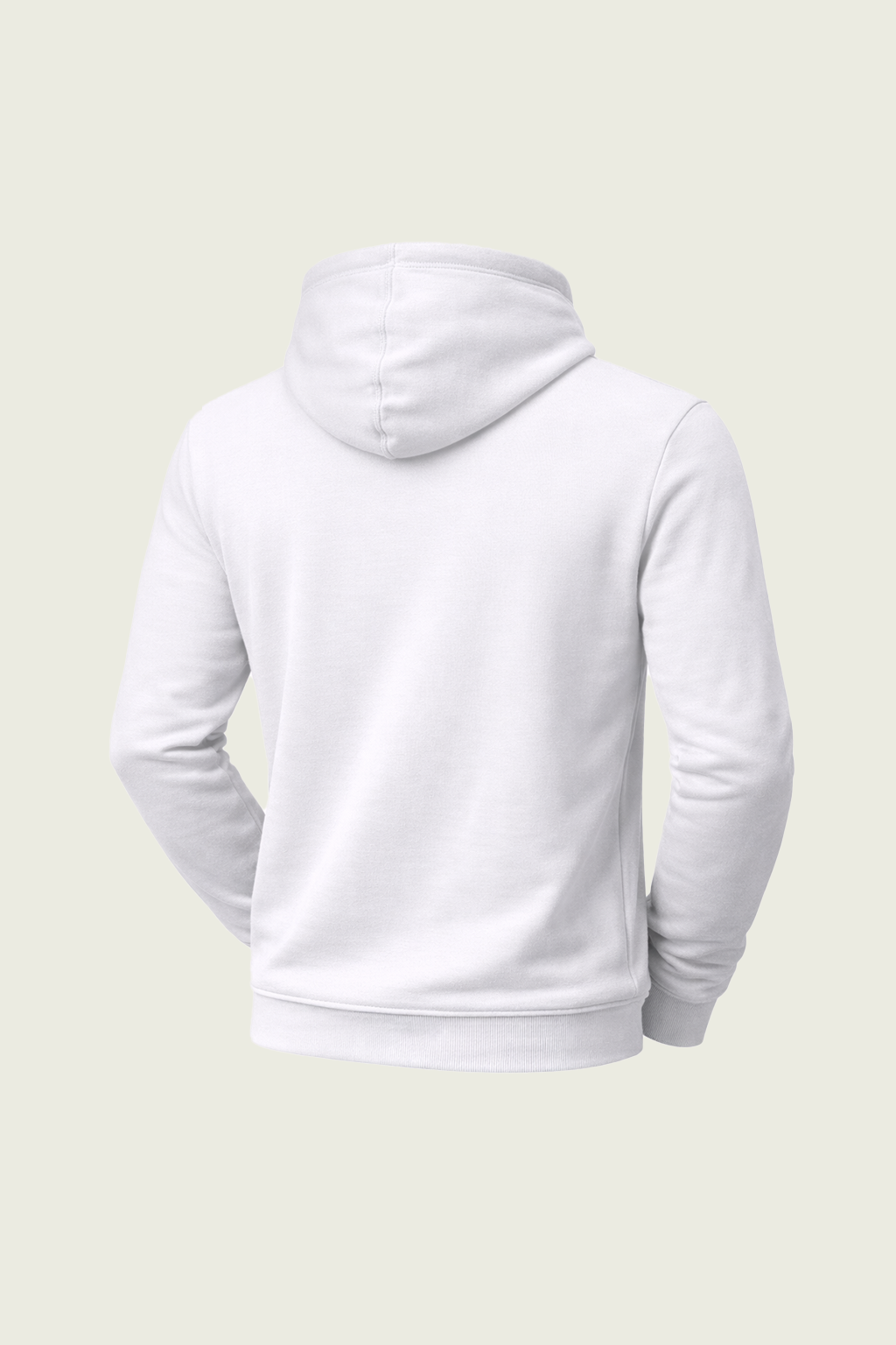 Beyaz Uzun Kollu İş Sweatshirt - Kapüşonlu | Mole Uniform
