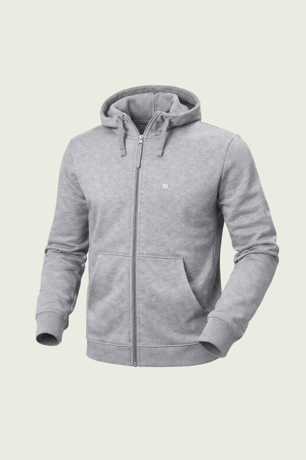 Grey Long-Sleeved Work Cardigan - Hooded | Mole Uniform