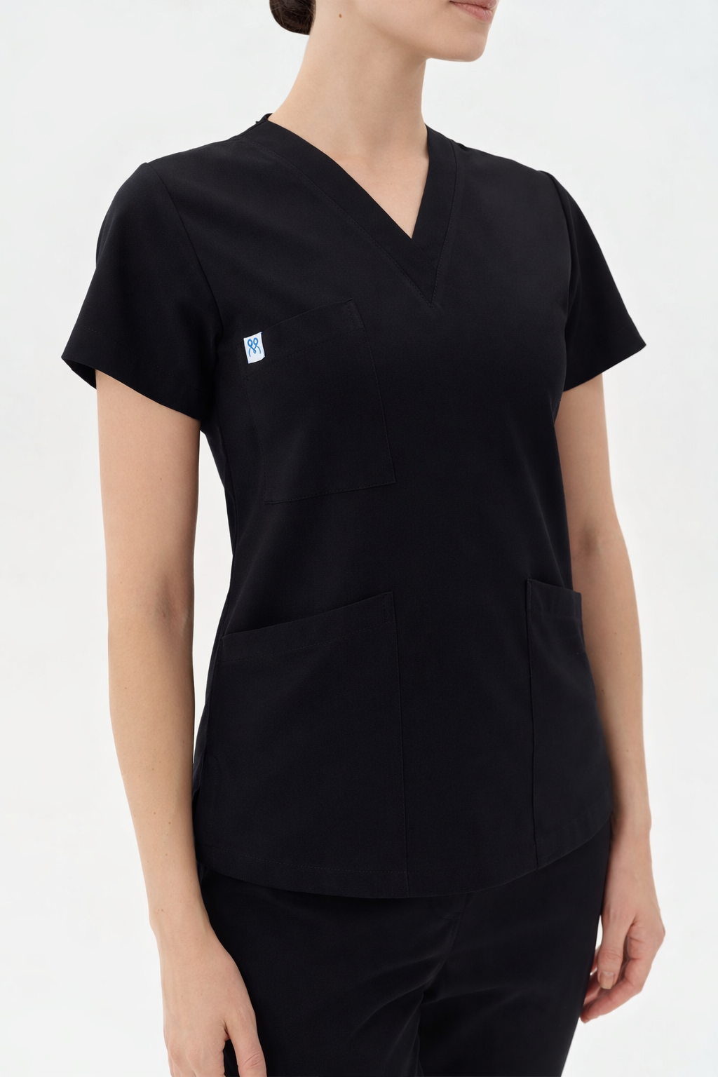 Secundus Black V-Neck Women&