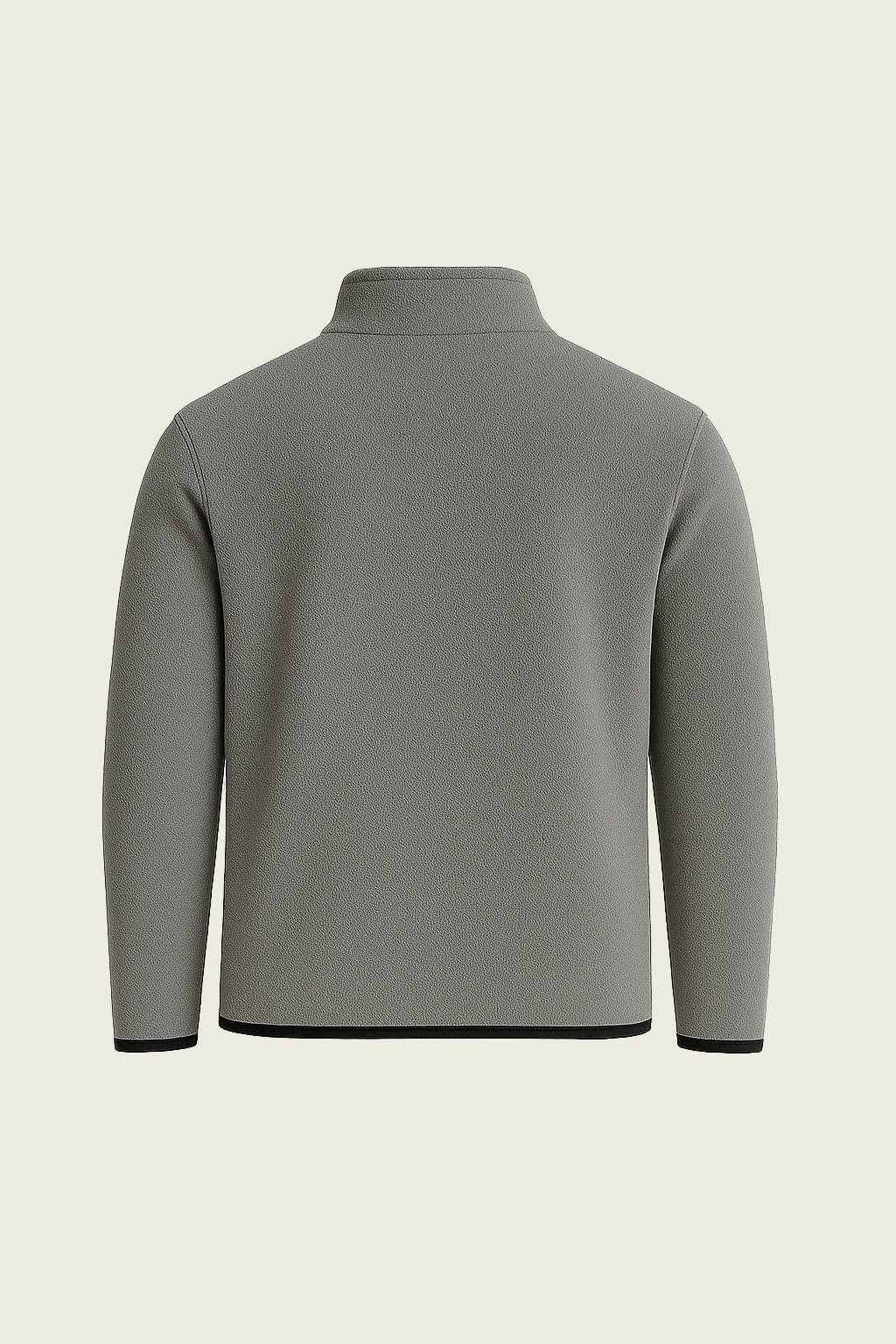 Koyu gri polar is sweat kumas dokusu ve fermuar kalitesi detaylari - Mole Uniform Bursa.