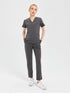 Primus Fit gri scrubs takımı - premium medikal üniforma seti Moleuniform