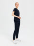 Primus Fit lacivert scrubs - yan görünüm ve klasik renk