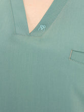 Mint scrubs takım - yan görünüm ve modern kesim