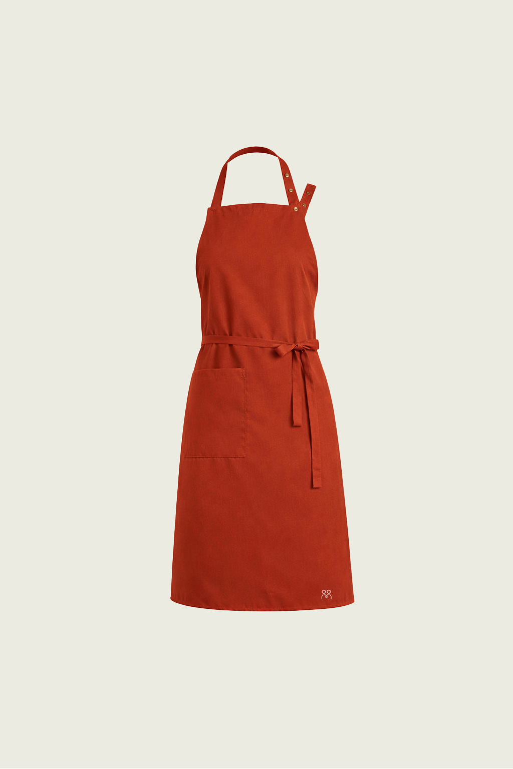 Kiremit tam boy mutfak önlüğü - Mole Uniform modern şef ve barista apronu
