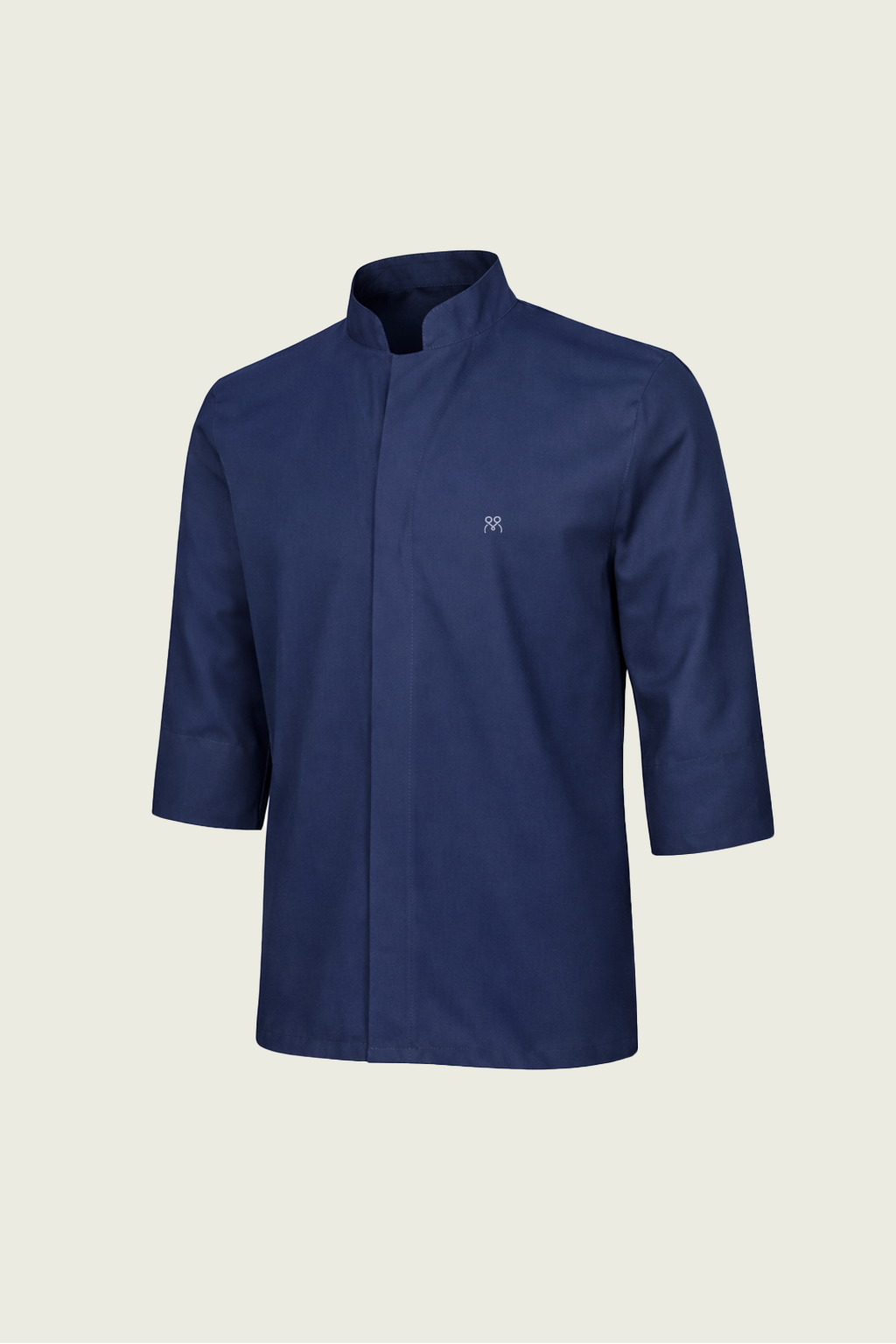 Gizli çıtçıtlı profesyonel aşçı ceketi detay görünümü - Mole Uniform butik üretim
