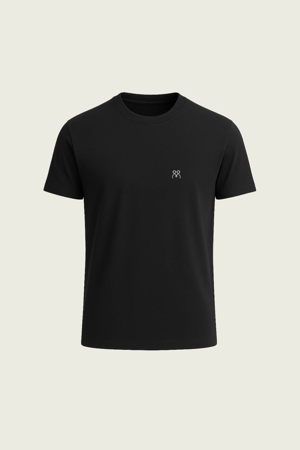 Siyah Kısa Kollu İş T-Shirt - Bisiklet Yaka | Mole Uniform