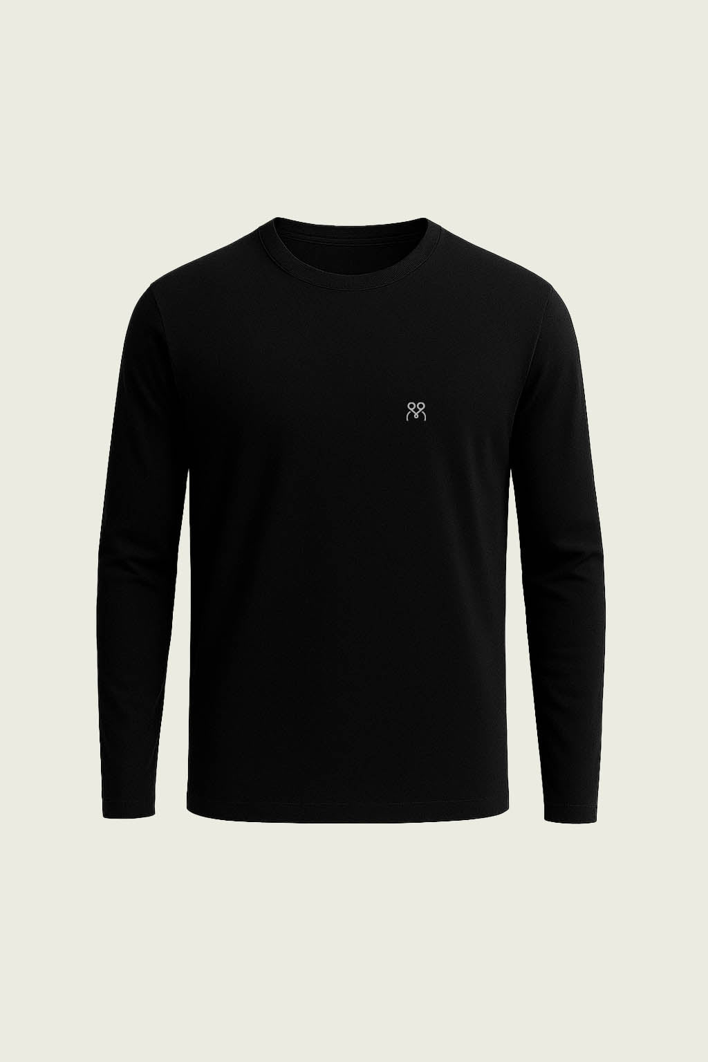 Black Long-Sleeve Work T-Shirt - Crew Neck | Mole Uniform