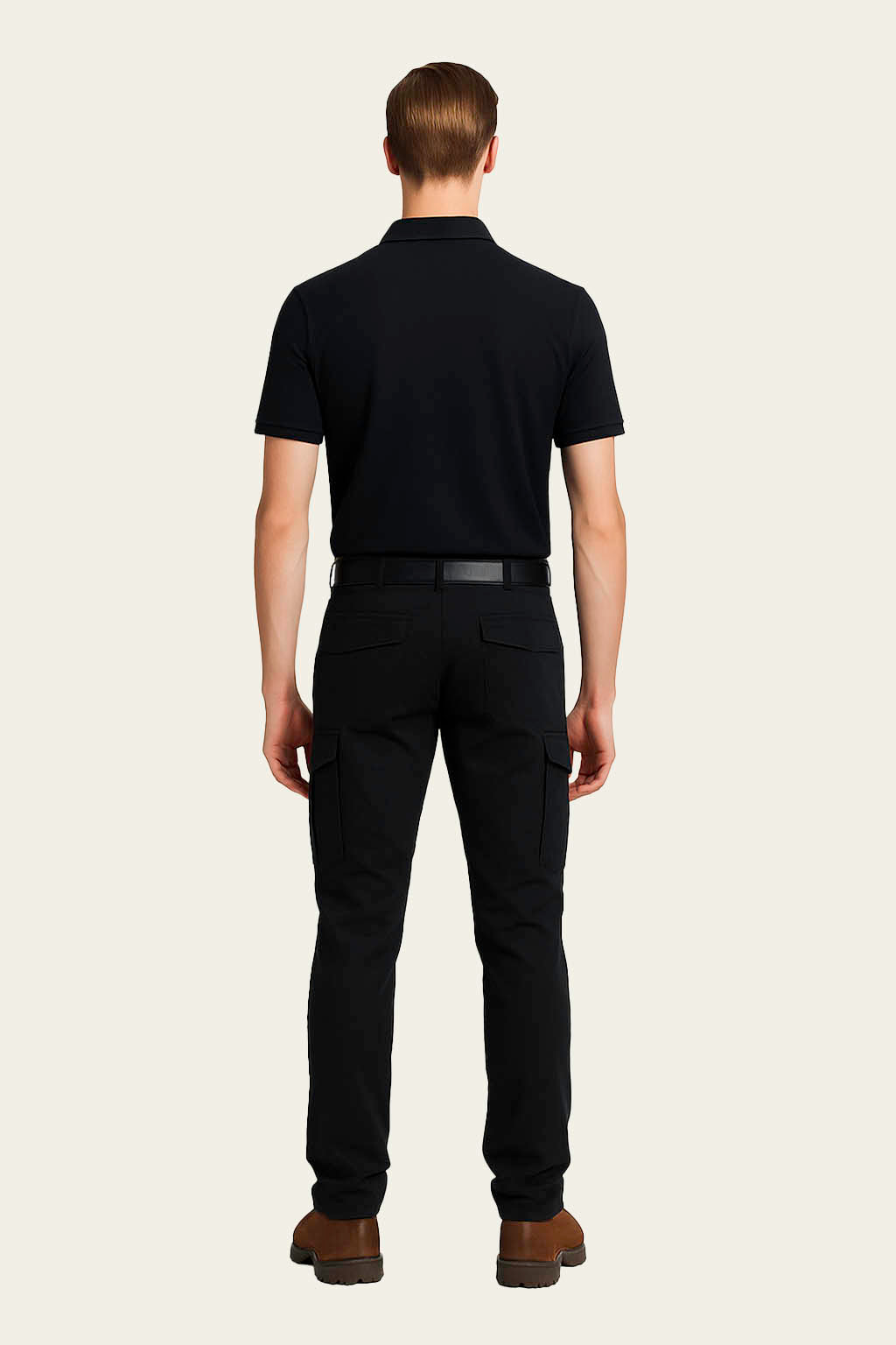 Siyah Kısa Kollu İş T-Shirt - Polo Yaka | Mole Uniform