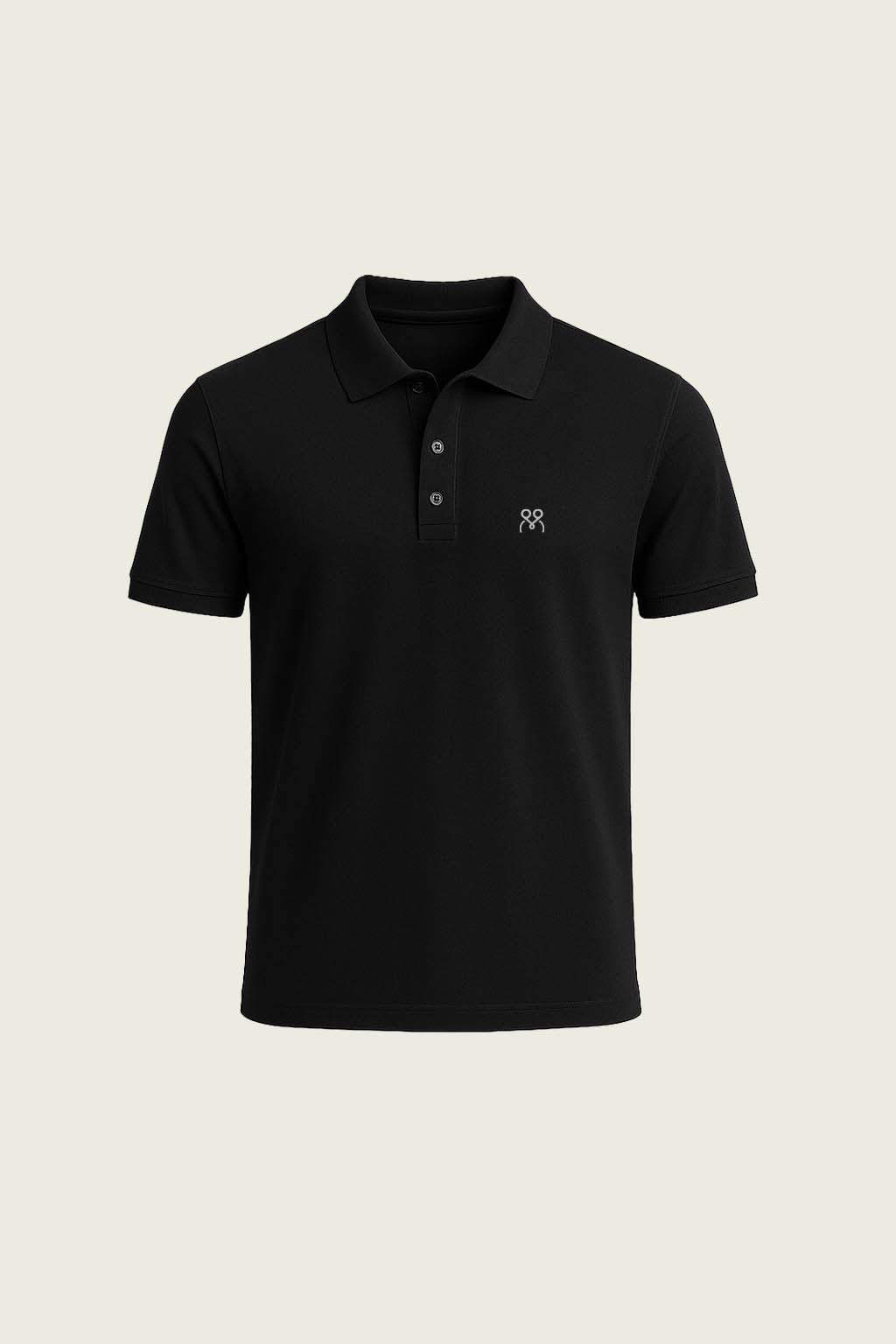 Siyah Kısa Kollu İş T-Shirt - Polo Yaka | Mole Uniform