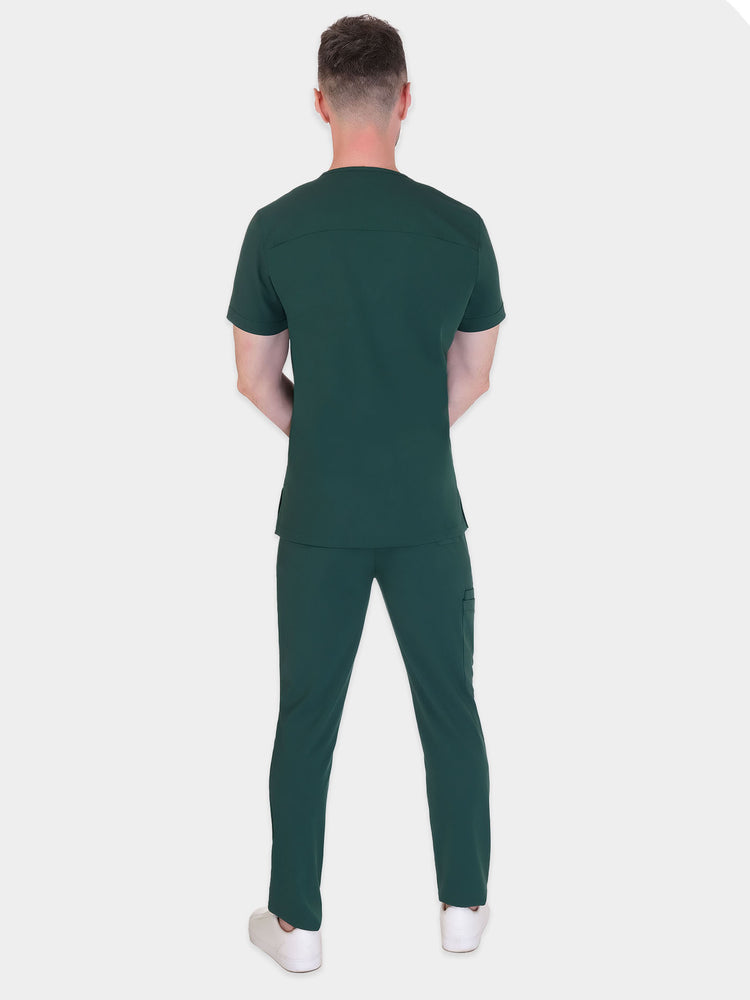 Yeşil scrubs üst - arka görünüm ve kalite