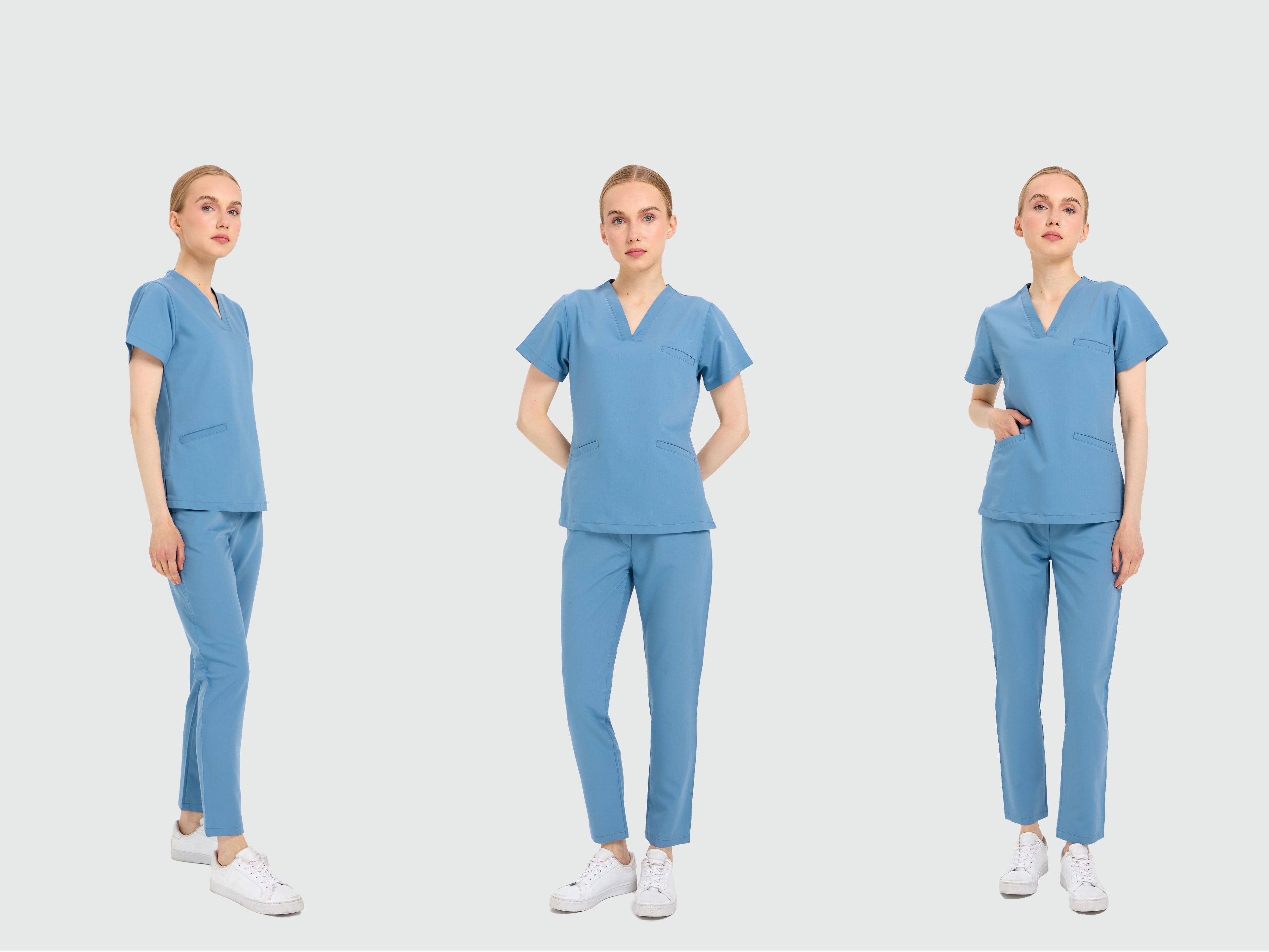 v-yaka-scrubs-takimi-logolu-medikal-forma-doktor-hemsire-kiyafeti-mole-uniform