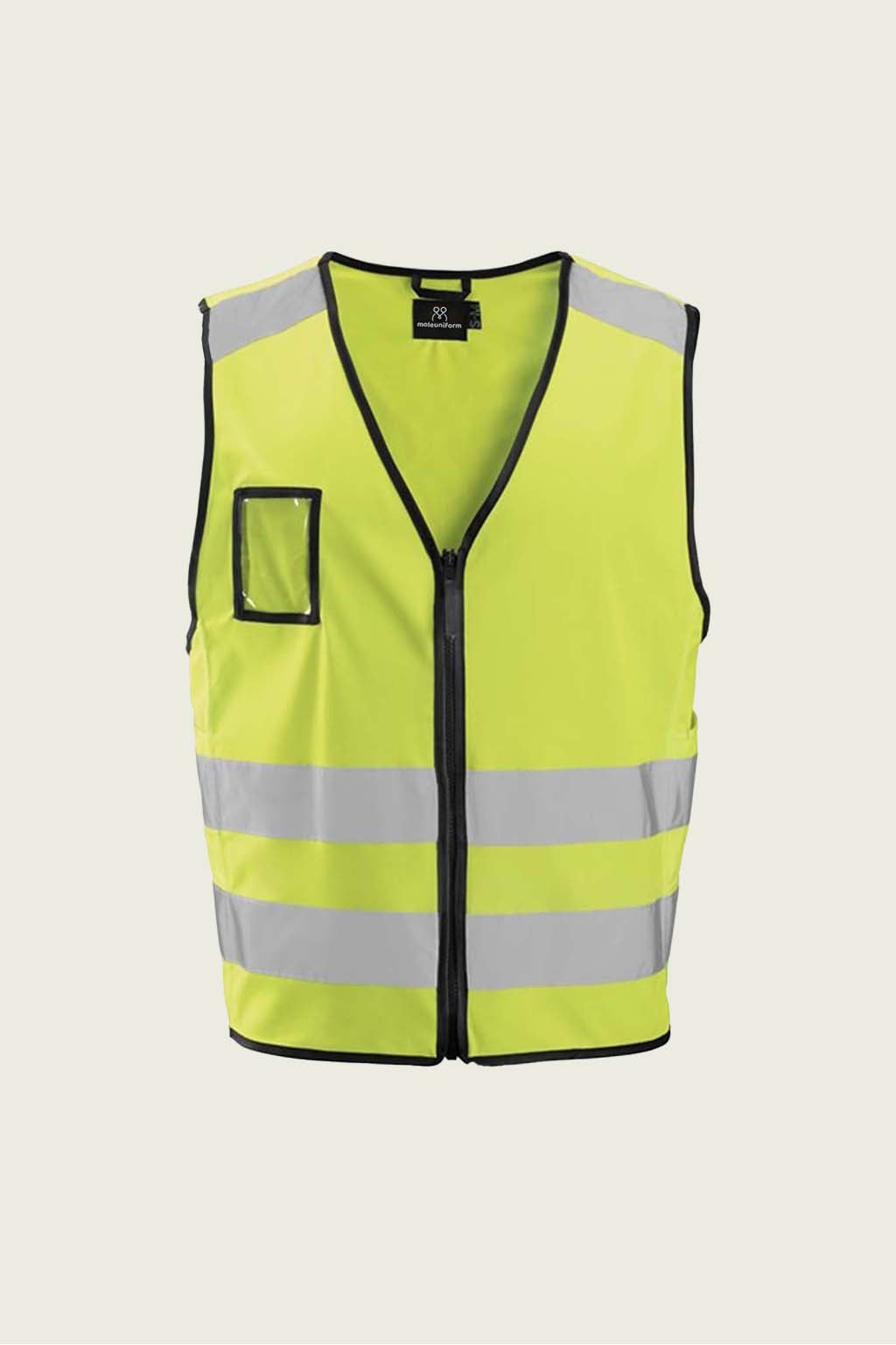 Sarı Reflektörlü Yüksek Görünürlüklü Yelek - Aparatlı | Mole Uniform