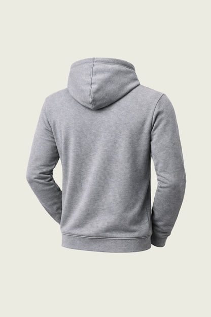 Gri Uzun Kollu İş Sweatshirt - Kapüşonlu | Mole Uniform