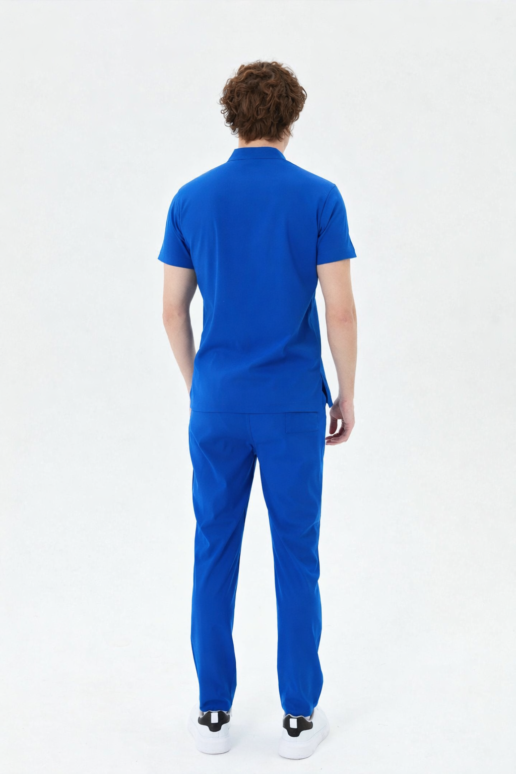 Secundus Sax Blue Mandarin Collar Men&