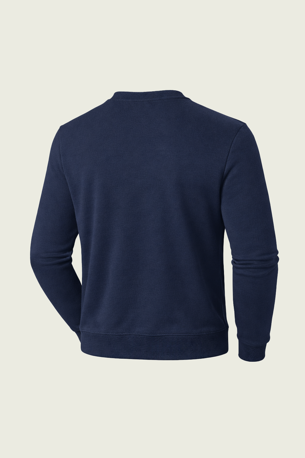Lacivert Uzun Kollu İş Sweatshirt - Bisiklet Yaka | Mole Uniform