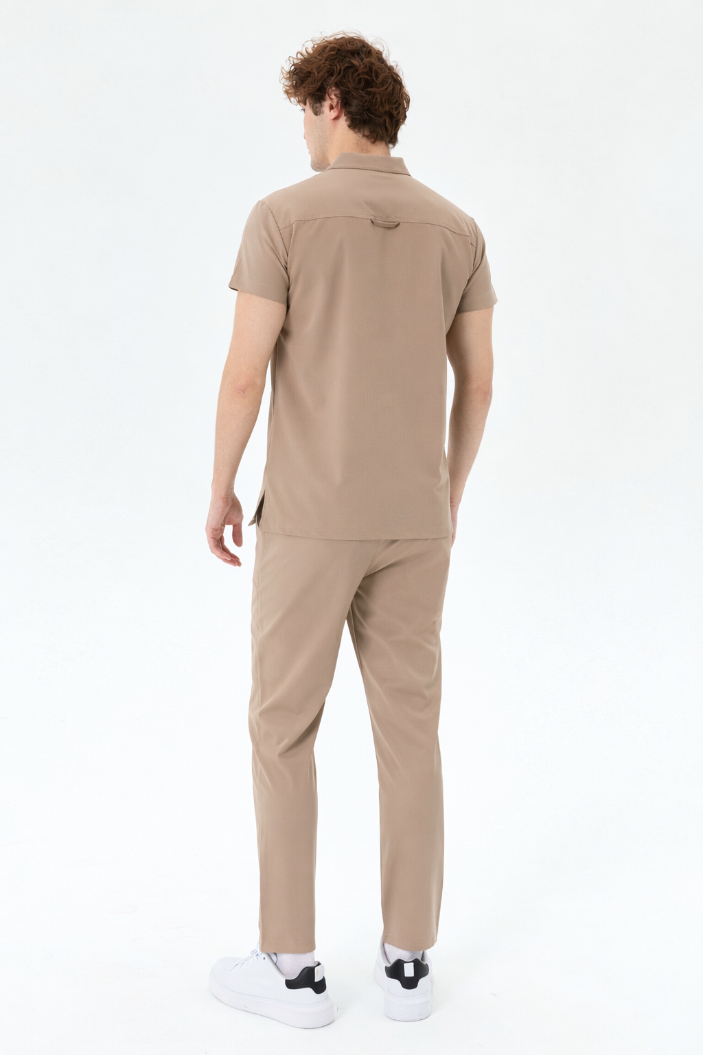 Aura Beige Shirt Collar Men&