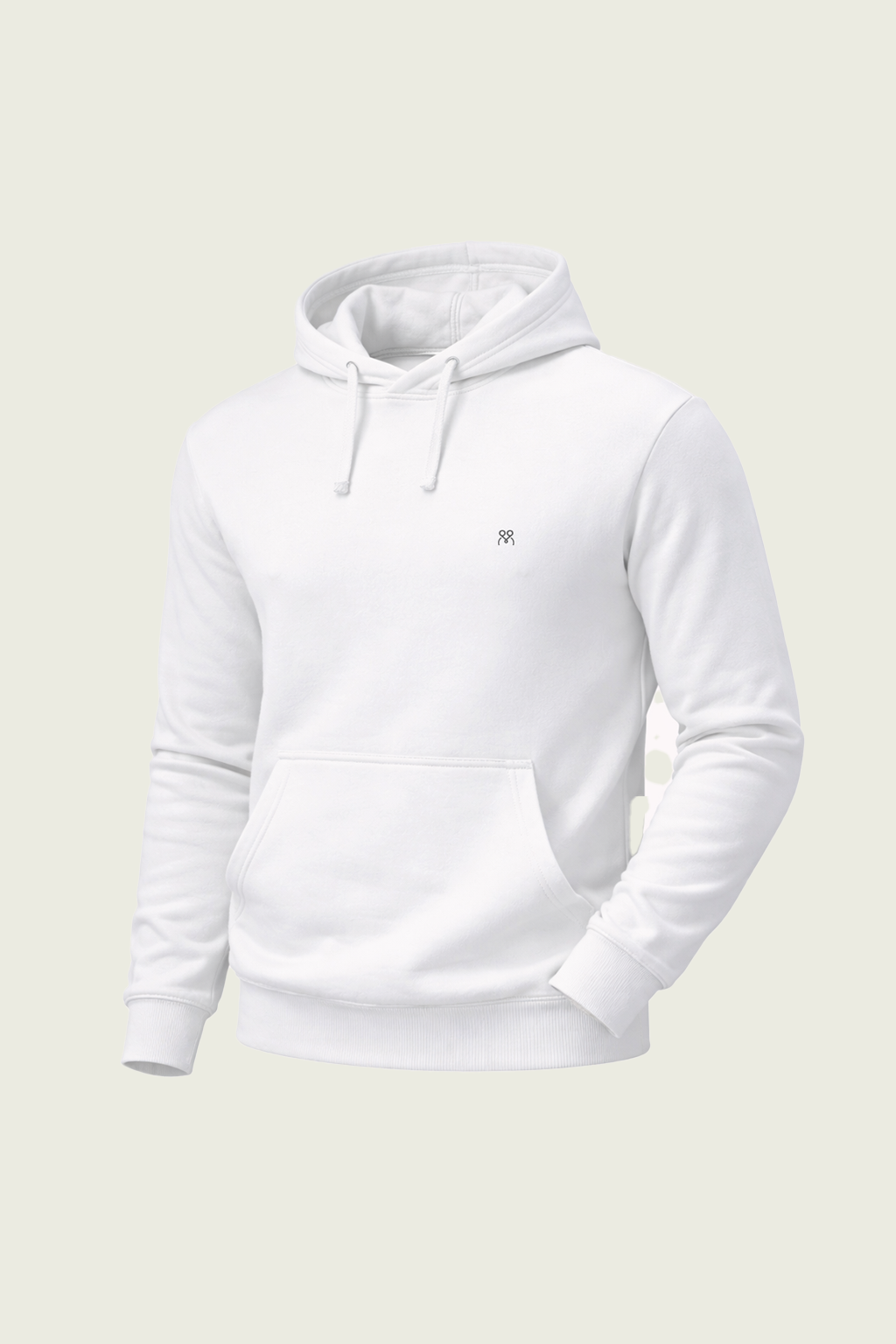 Toptan beyaz kapüşonlu uzun kollu iş sweatshirt - Logolu kurumsal personel kıyafeti imalatı.