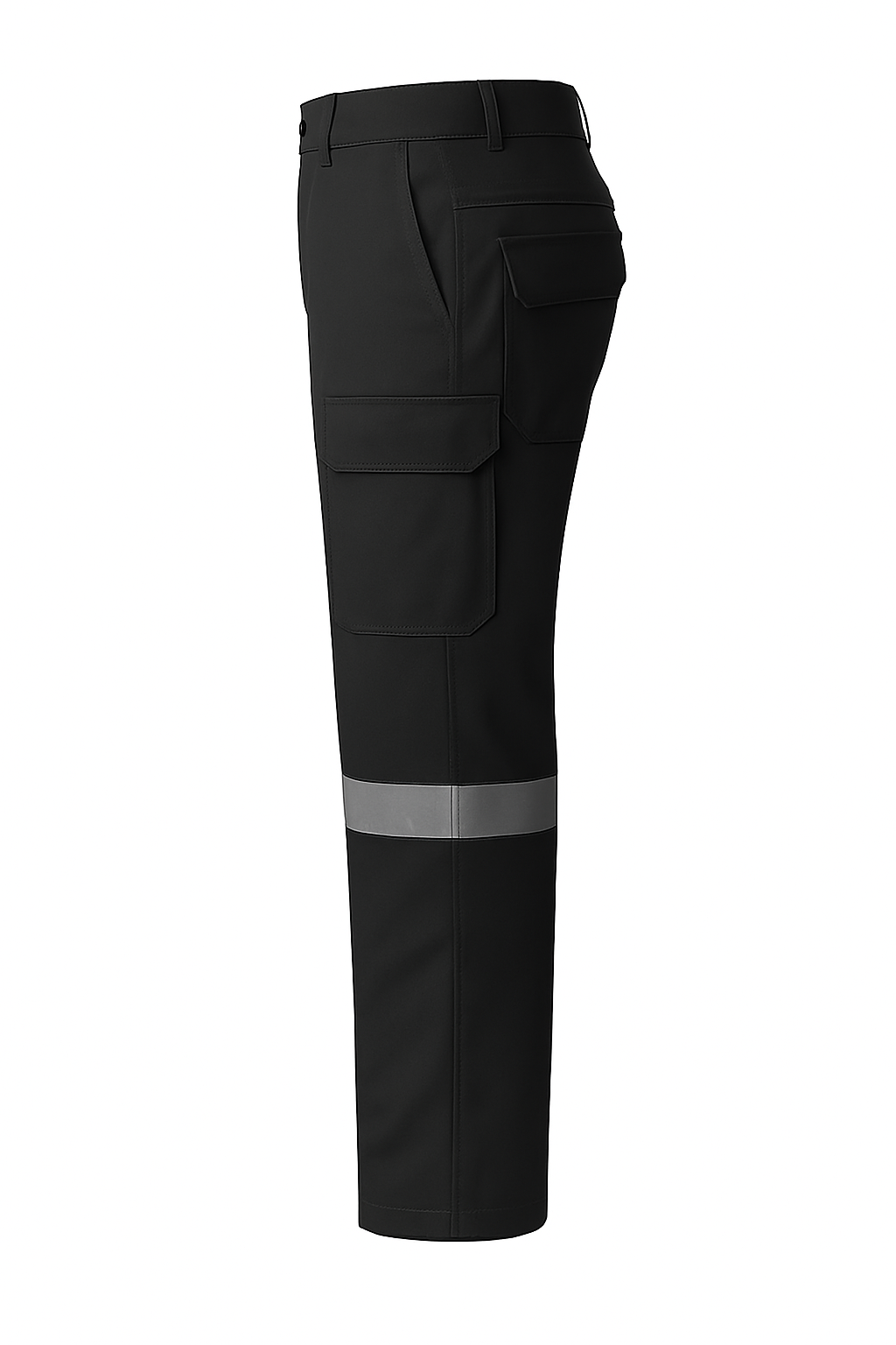 Black Reflective Multi-Pocket Work Trousers | Mole Uniform