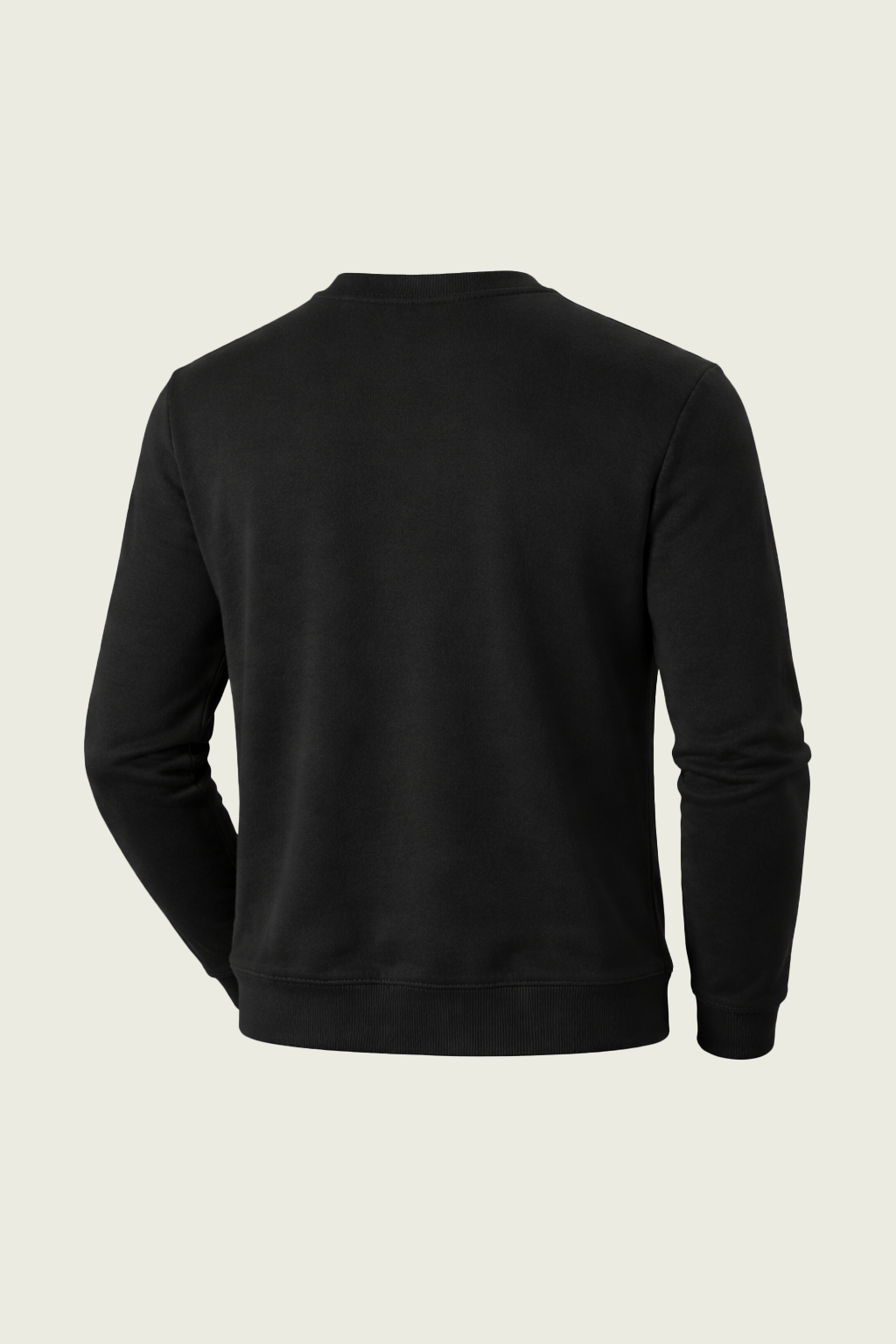 Siyah Uzun Kollu İş Sweatshirt - Bisiklet Yaka | Mole Uniform