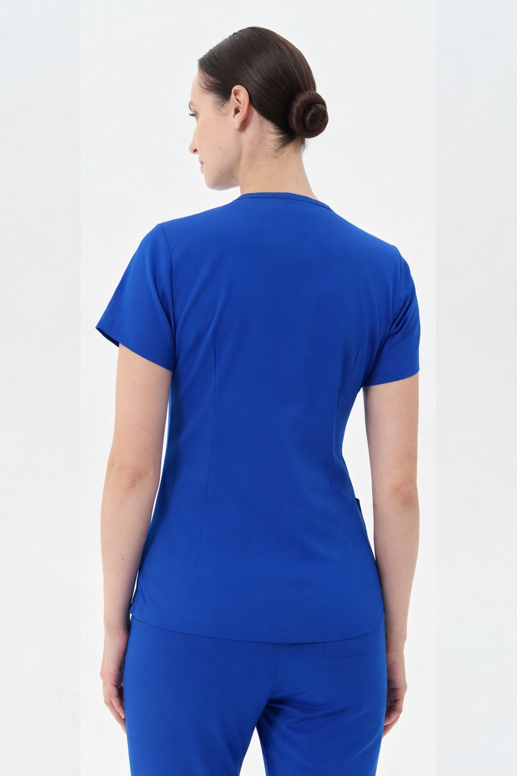 Secundus Saks Mavisi V Yakalı Kadın Scrubs Takım | Medikal İş Kıyafeti | Mole Uniform