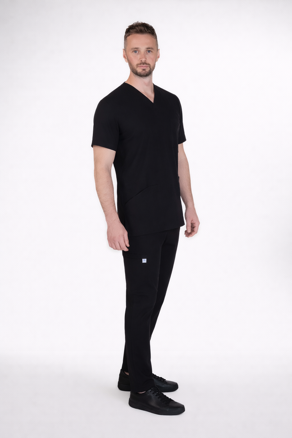 Secundus Black V-Neck Men&