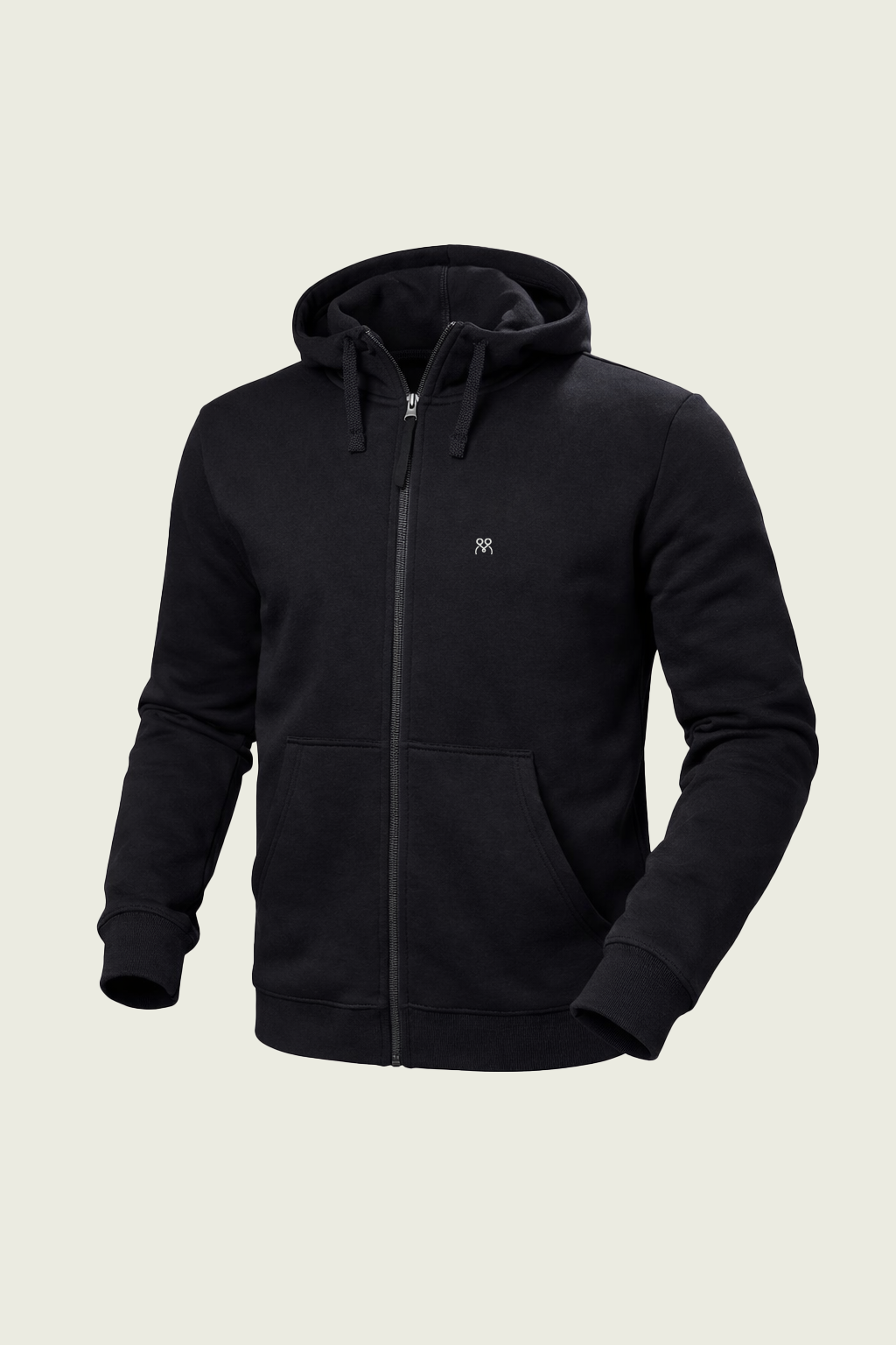 Black Long-Sleeved Work Cardigan - Hooded | Mole Uniform