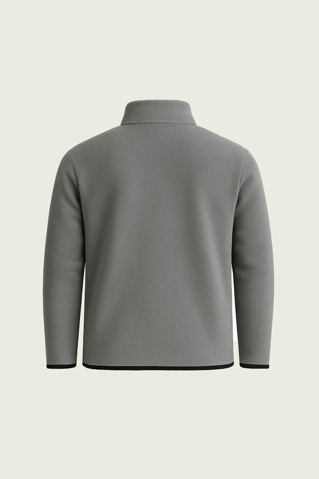 Koyu gri polar is hirkasi minimal tasarim ve kaliteli fermuar detaylari - Mole Uniform Bursa.