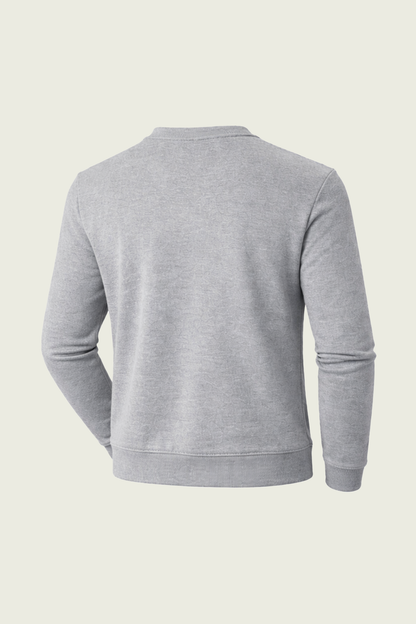 Bursa imalatı nakışlı gri iş sweatshirtü - Minimum 10 adet özel üretim teknik iş kıyafeti.