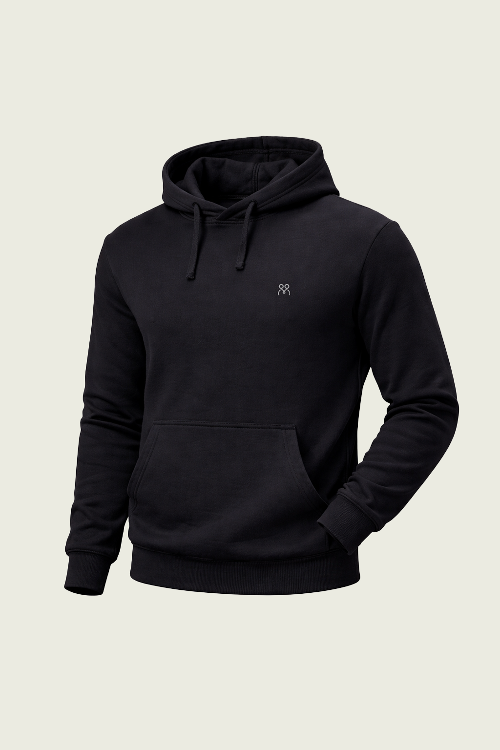 Toptan siyah kapüşonlu uzun kollu iş sweatshirt - Logolu kurumsal personel kıyafeti imalatı.