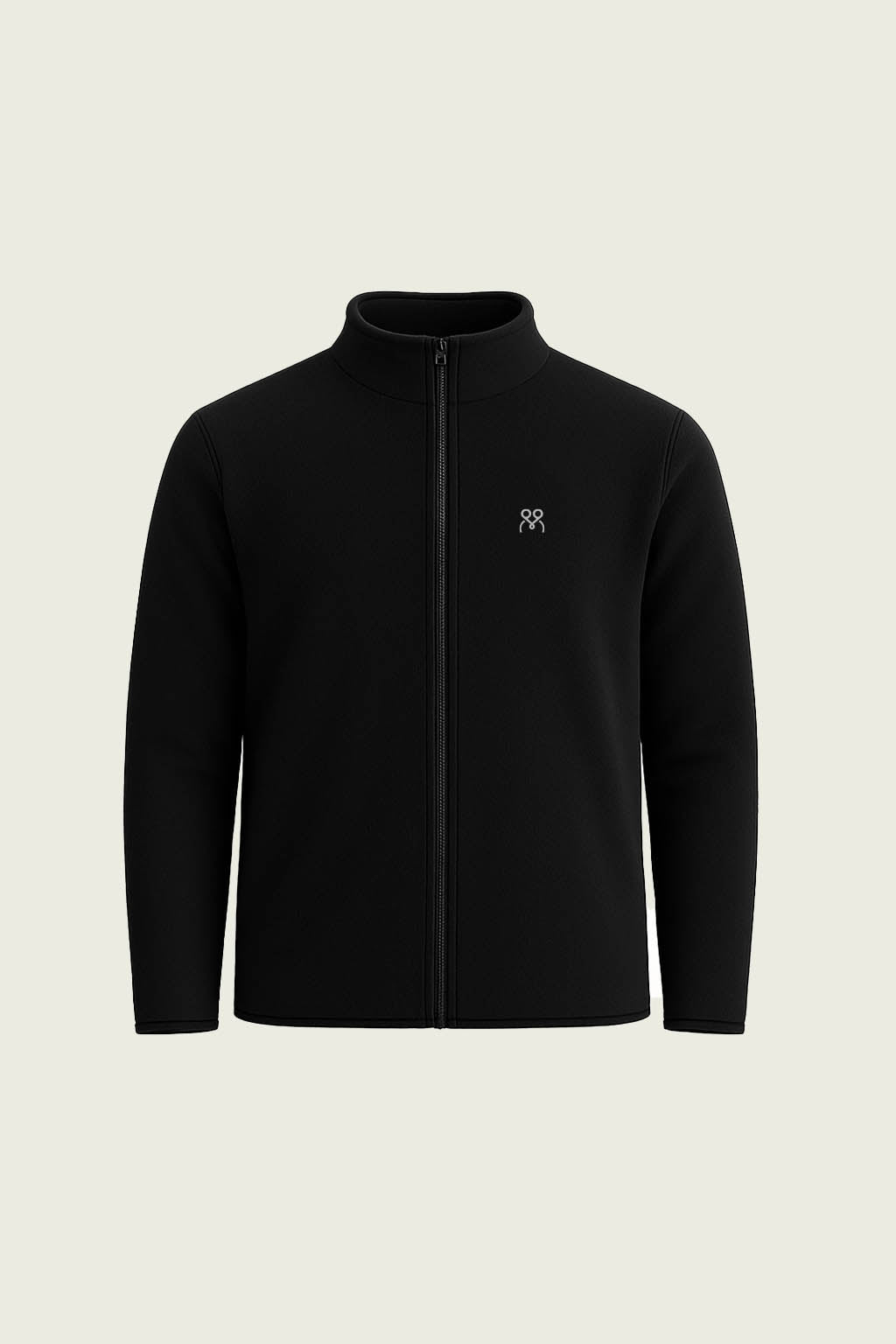 Toptan siyah fermuarli uzun kollu polar hirka - Cepsiz minimalist tasarim sicak tutan is kiyafeti imalati.
