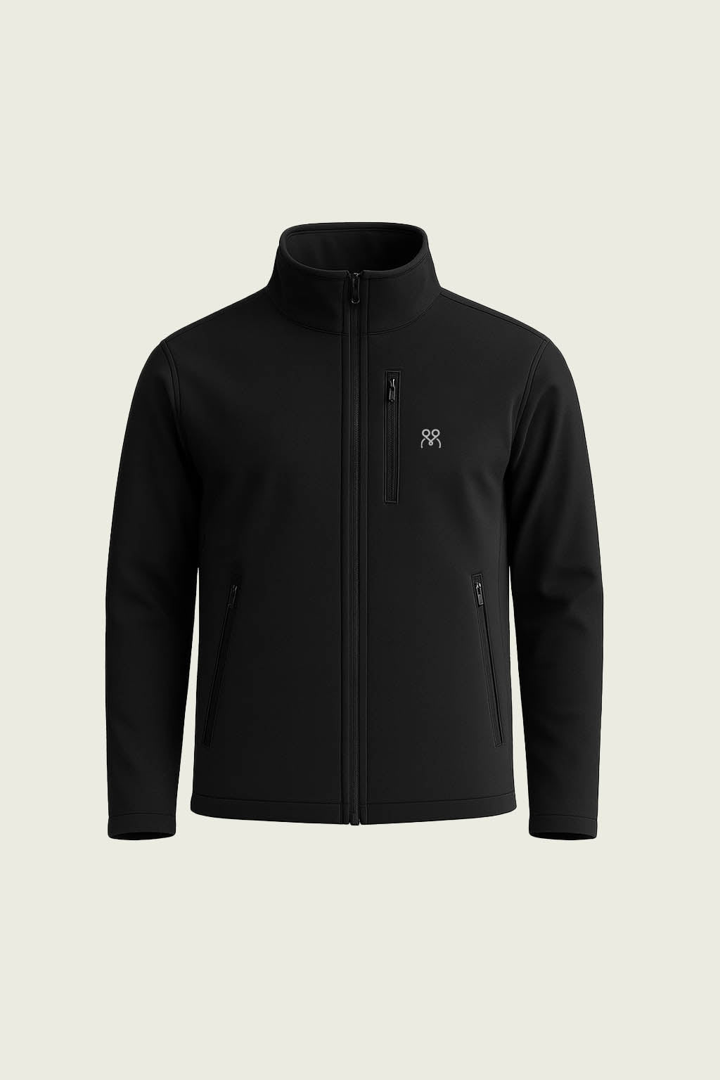Toptan siyah softshell mont - Su ve ruzgar gecirmez profesyonel dis giyim is kiyafeti imalati.