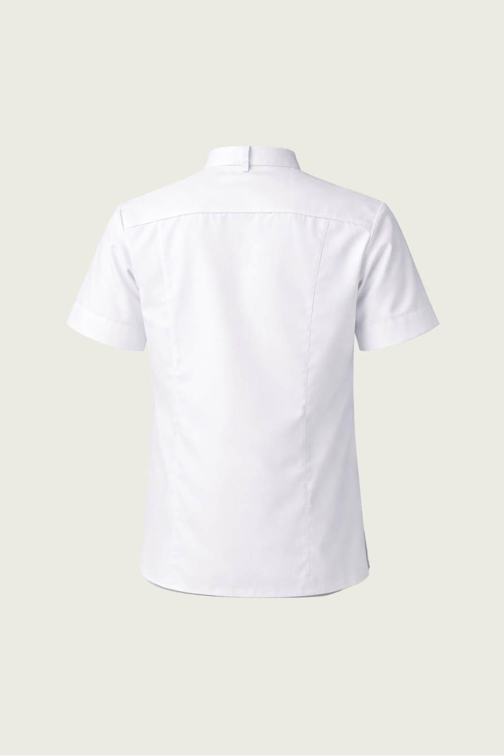 White Short-Sleeved Single-Button Snap Chef Jacket | Mole Uniform