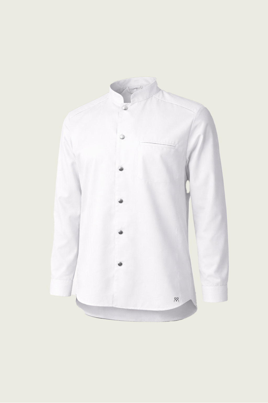 White Single-Button Snap Chef Jacket | Mole Uniform