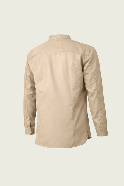 Bej Tek Sıra Çıtçıtlı Şef Ceketi | Mole Uniform