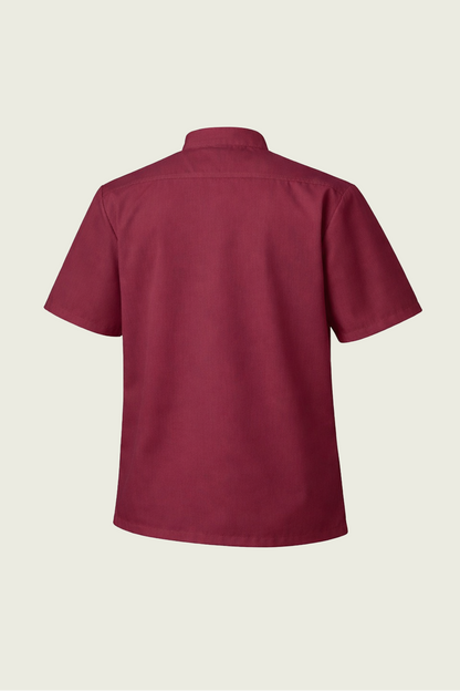 Burgundy Double-Button Chef&