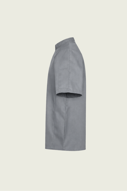 Grey Double Snap Button Chef Jacket | Mole Uniform