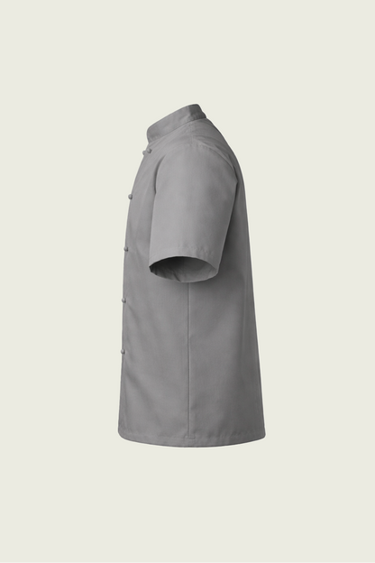 Grey Double-Button Chef Jacket | Mole Uniform