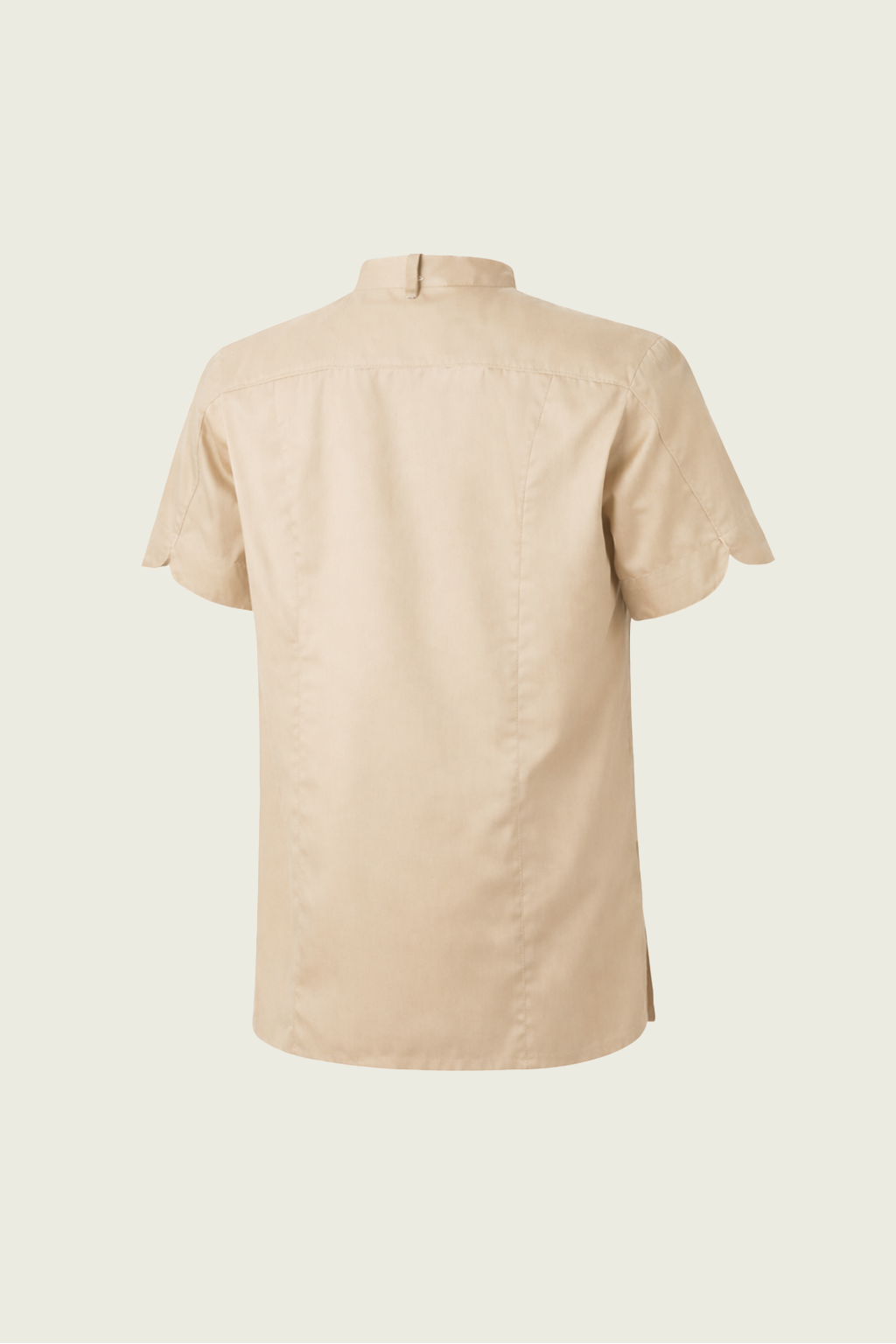 Bej Kısa Kollu Tek Sıra Çıtçıtlı Şef Ceketi | Mole Uniform