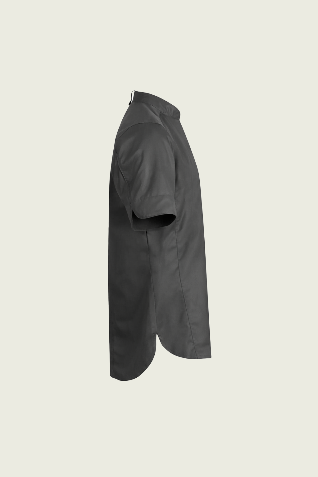 Bej Kısa Kollu Tek Sıra Çıtçıtlı Şef Ceketi | Mole Uniform