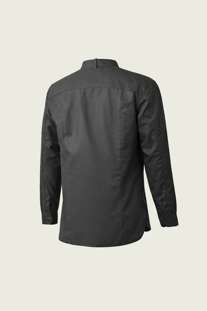 Dark Grey Single Button Chef Jacket | Mole Uniform