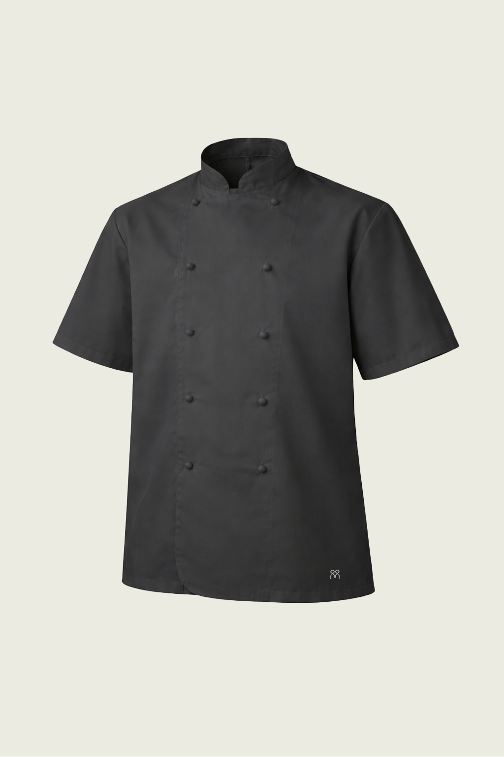 Dark Grey Double-Button Chef Jacket | Mole Uniform