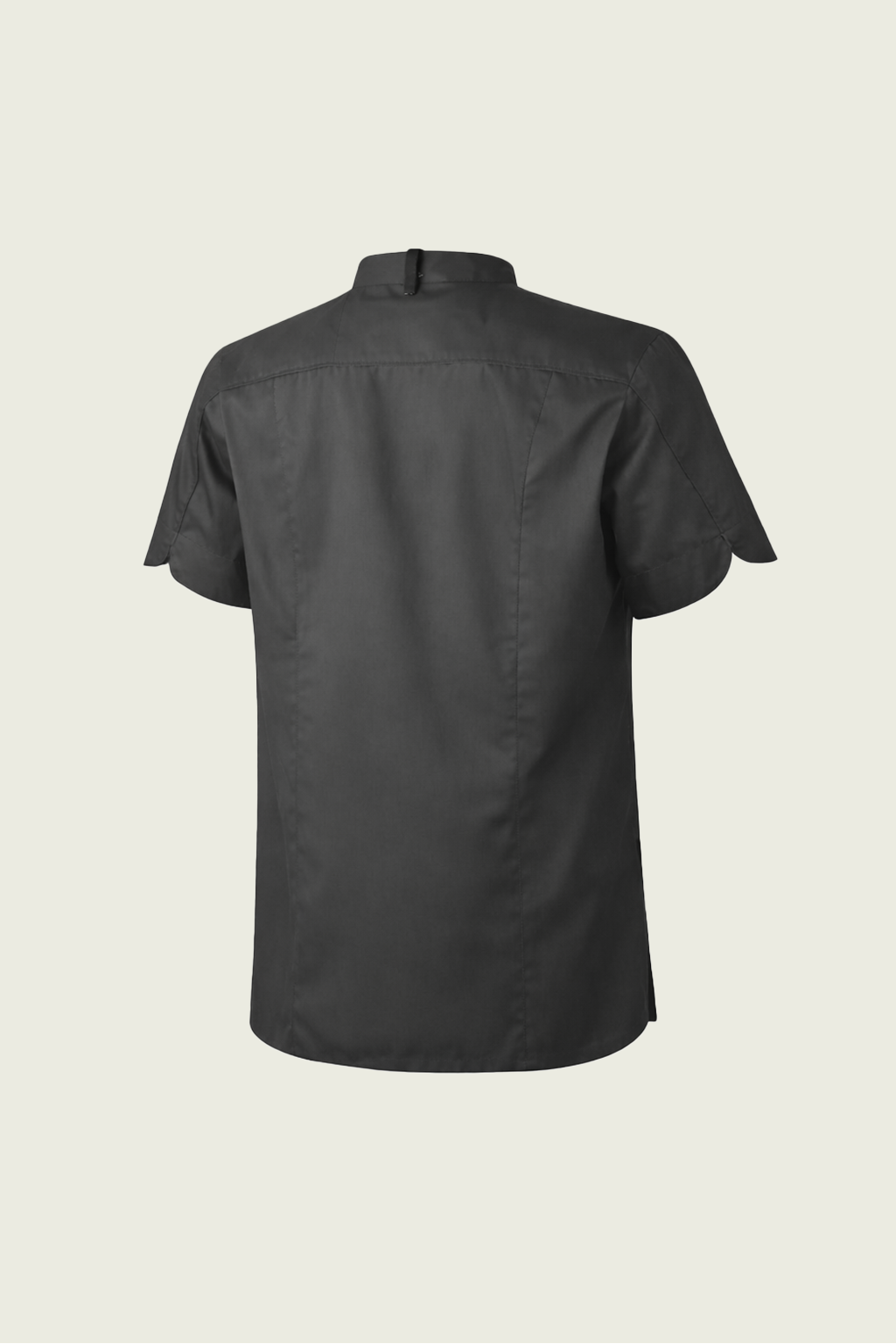 Bej Kısa Kollu Tek Sıra Çıtçıtlı Şef Ceketi | Mole Uniform