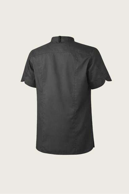 Bej Kısa Kollu Tek Sıra Çıtçıtlı Şef Ceketi | Mole Uniform