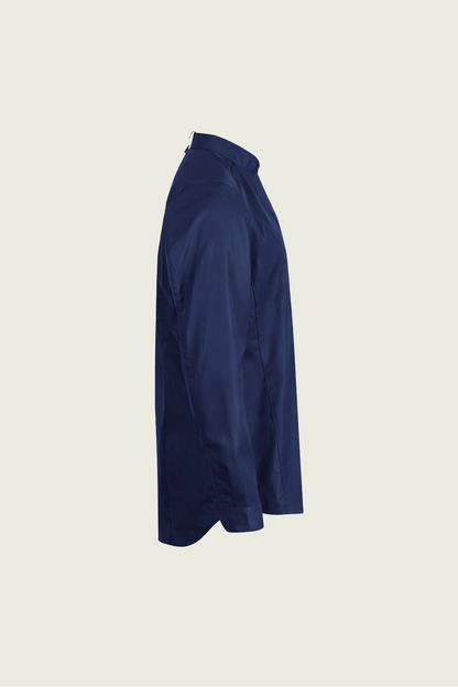 Lacivert Tek Sıra Çıtçıtlı Şef Ceketi | Mole Uniform