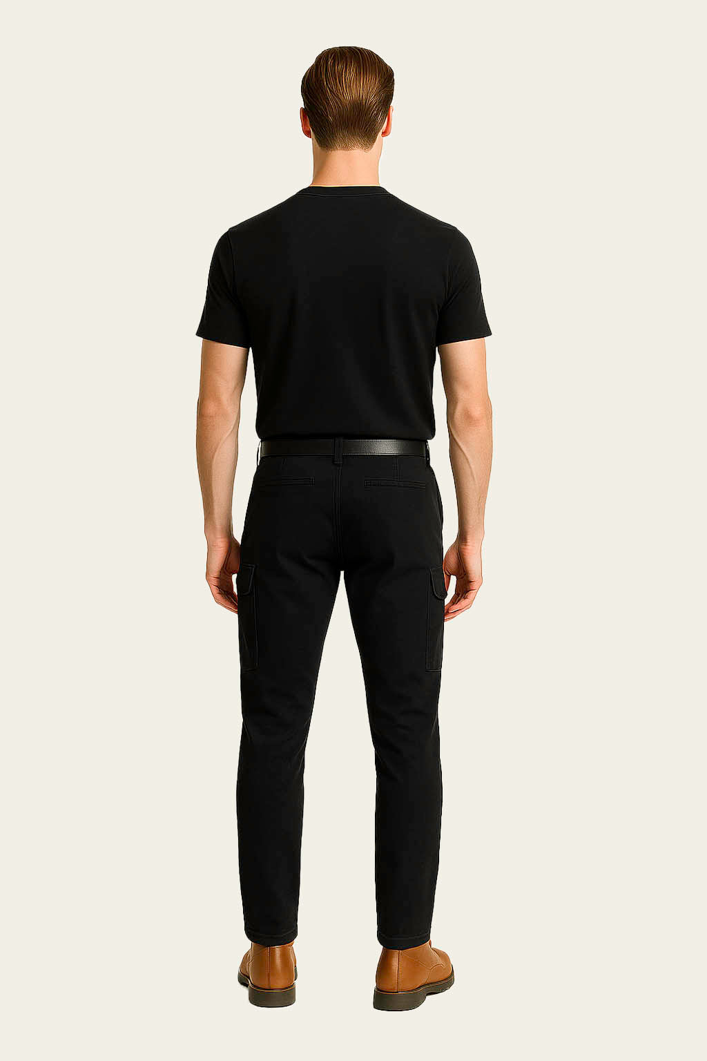 Siyah Kısa Kollu İş T-Shirt - Bisiklet Yaka | Mole Uniform