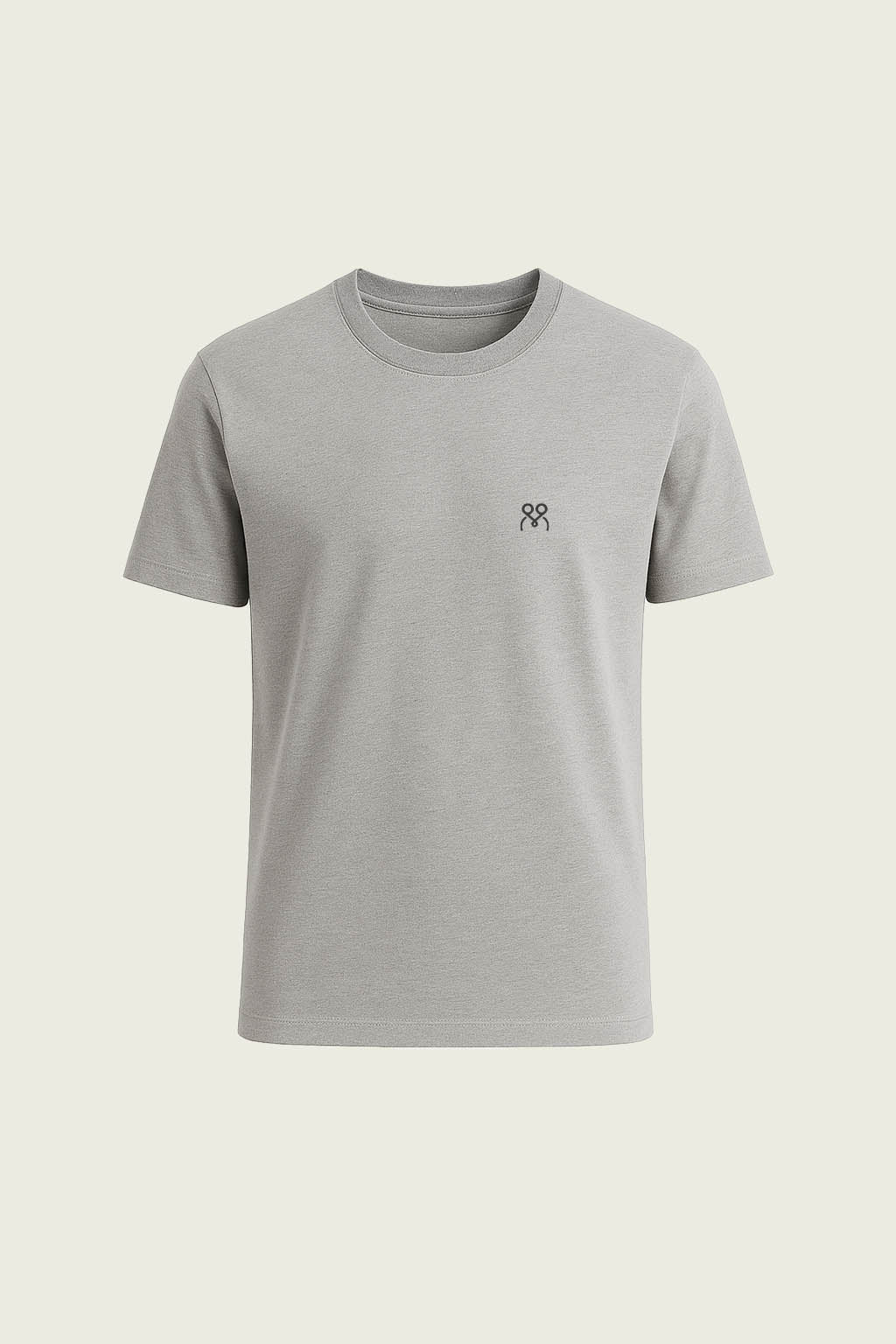 Light Grey Short-Sleeved Work T-Shirt - Crew Neck | Mole Uniform