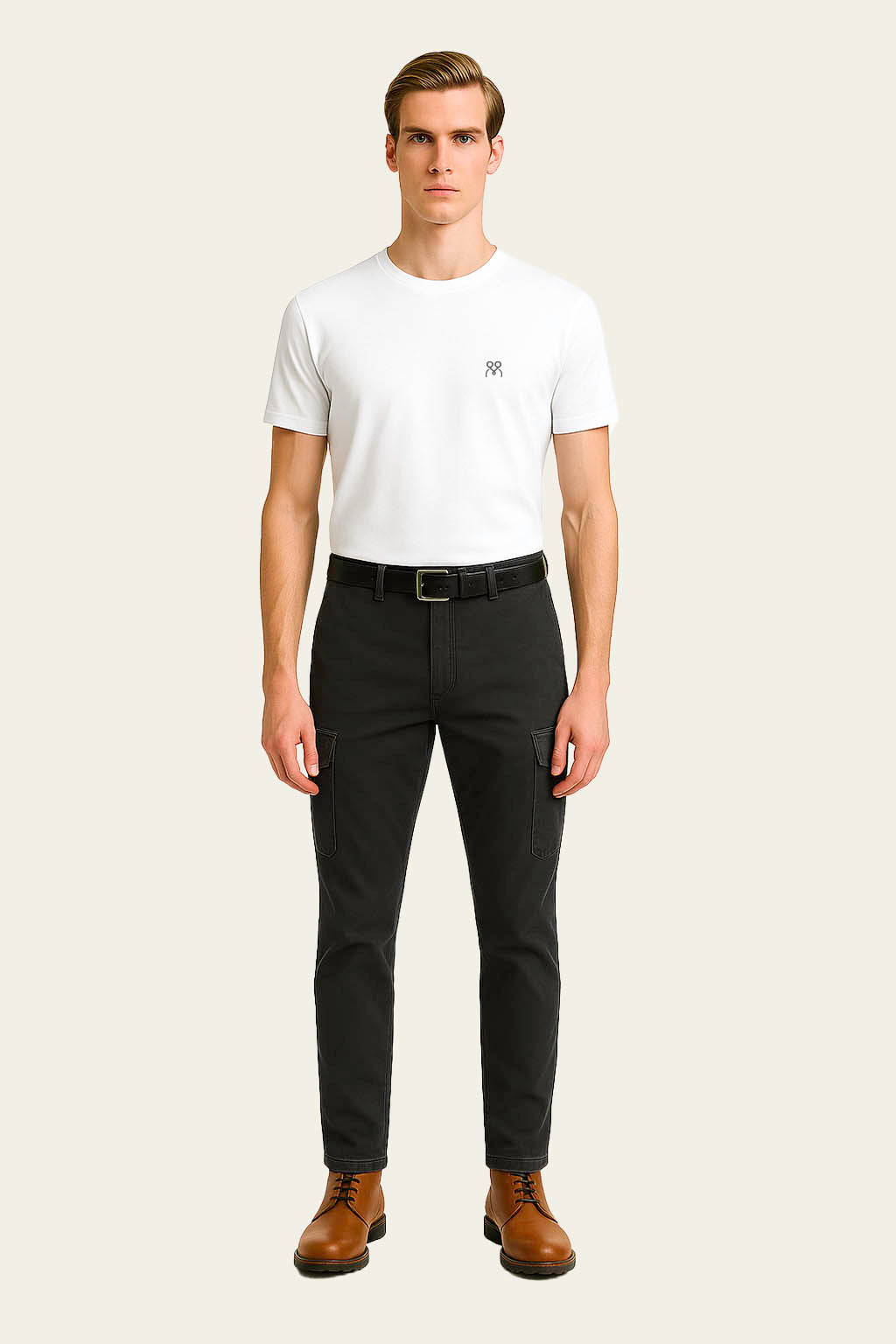 White Short-Sleeved Work T-Shirt - Crew Neck | Mole Uniform